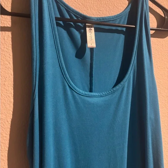 24seven Comfort Apparel Sleeveless Fit and Flare Skater Dress Sapphire Medium - Picture 4 of 10